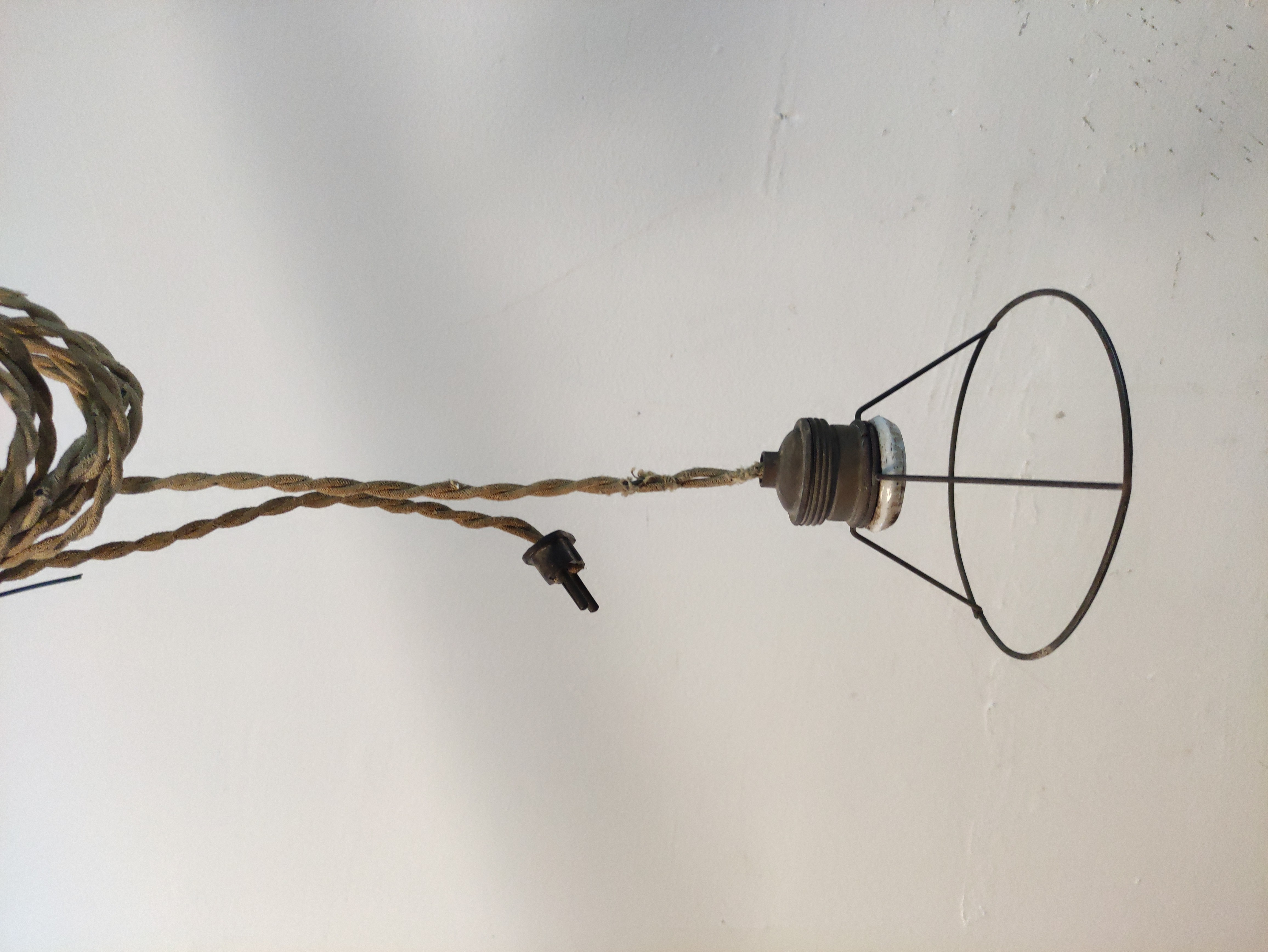 lampara colgar enchufe e27 metal alt 9 o13 1u